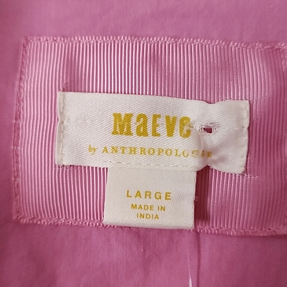 NWT.Maeve Vibrant Pink Dress Siz L.Pit To Pit 24".lenght 39" - Picture 4 of 6